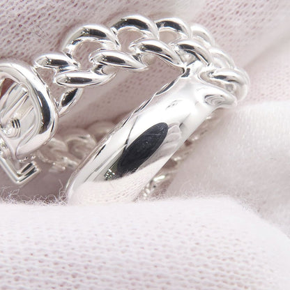 Hermes Ring Book le Series Inflexible Silver 55