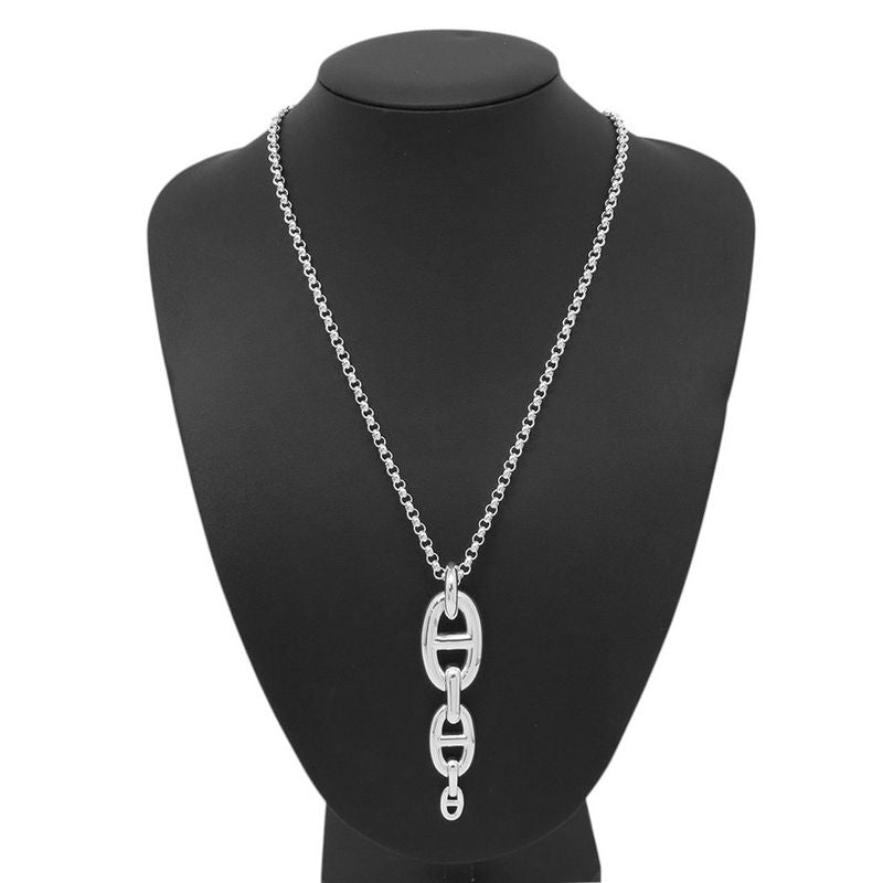 Hermes Necklace Chaine D'ancre GM Silver Pendant