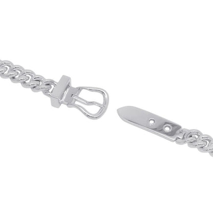 Hermes Necklace Book le Series Inflexible Silver PM 40