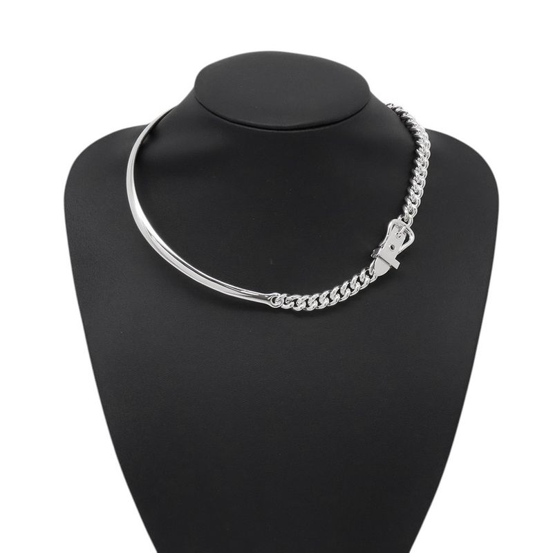 Hermes Necklace Book le Series Inflexible Silver PM 40