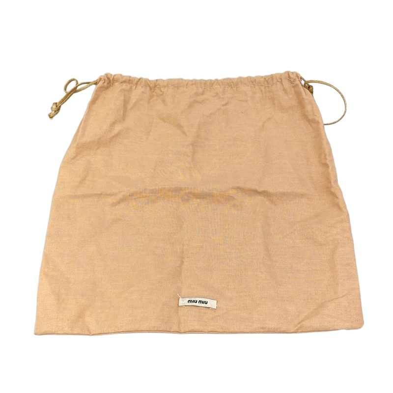 Miu Miu Clutch Matelasse Pink Beige Leather