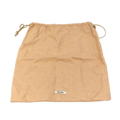 Miu Miu Clutch Matelasse Pink Beige Leather