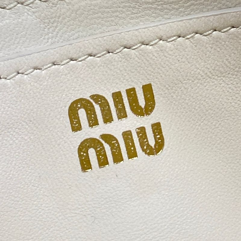 Miu Miu White Mini Bag Crochet Leather