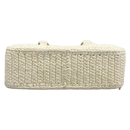 Miu Miu White Mini Bag Crochet Leather