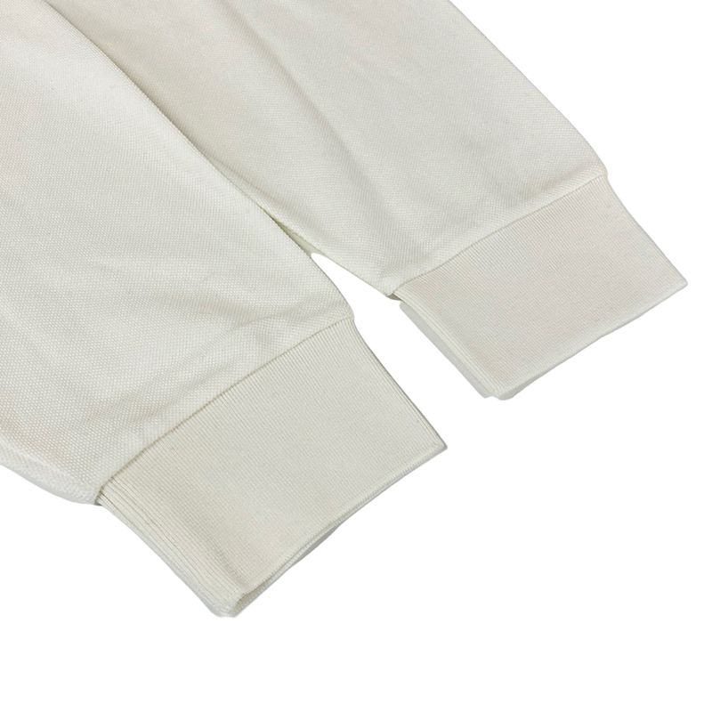 Miu Miu Long Sleeve Polo Shirt S White Navy Red Cotton
