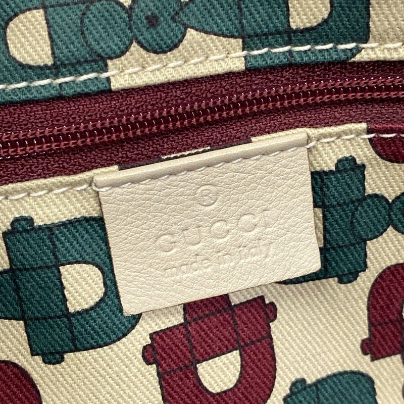 Gucci Tote Princeguccissima Line Gray Beige Leather