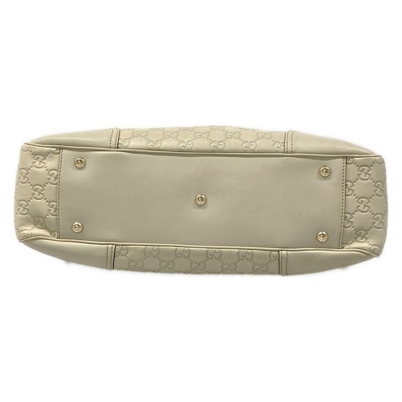 Gucci Tote Princeguccissima Line Gray Beige Leather