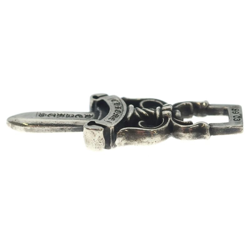 Chrome Hearts 10 Dagger Pendant Top Silver