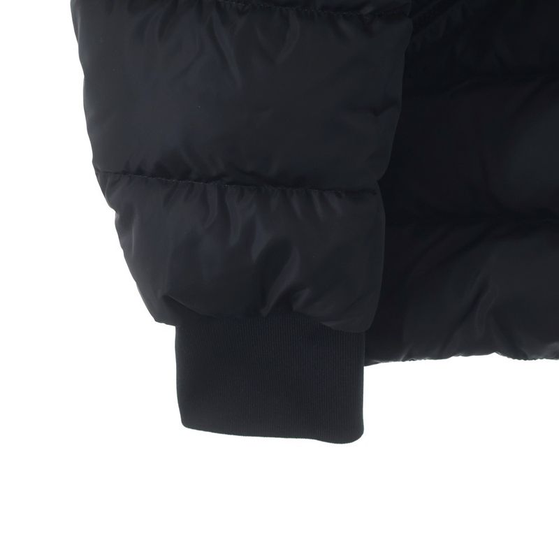 Moncler Born to Protect Red Patch Down Jacket Black