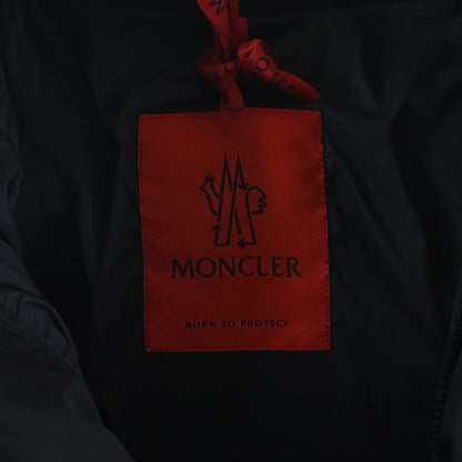 Moncler Born to Protect Red Patch Down Jacket Black