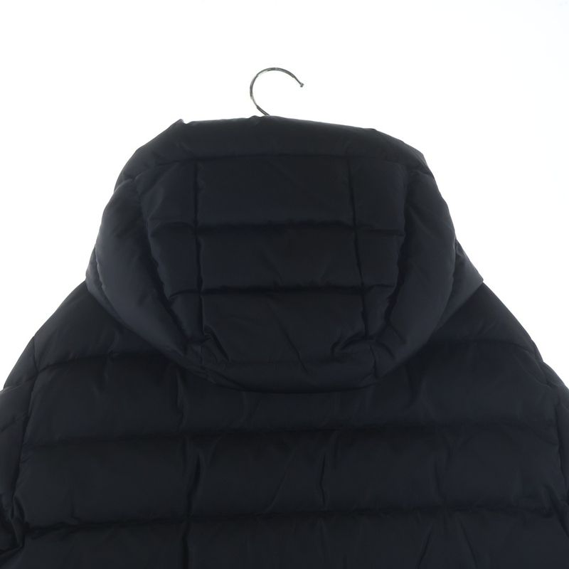 Moncler Born to Protect Red Patch Down Jacket Black