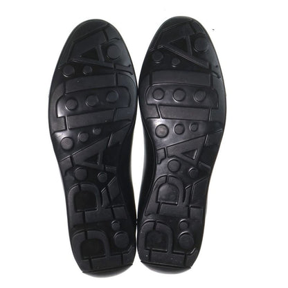 Prada Logo Leather Lace Up Low Cut Shoes Black