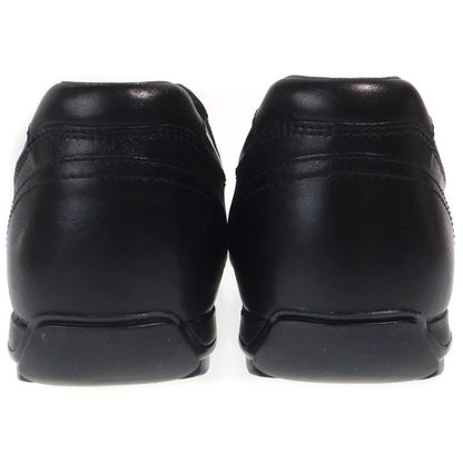 Prada Logo Leather Lace Up Low Cut Shoes Black