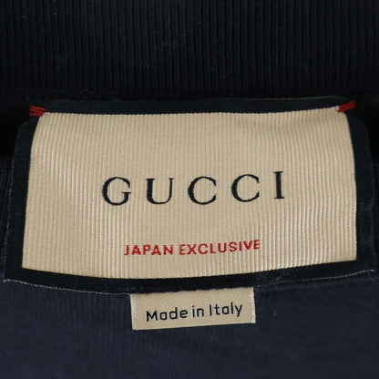 Gucci Back Logo Print Crew Neck Sweatshirt Black