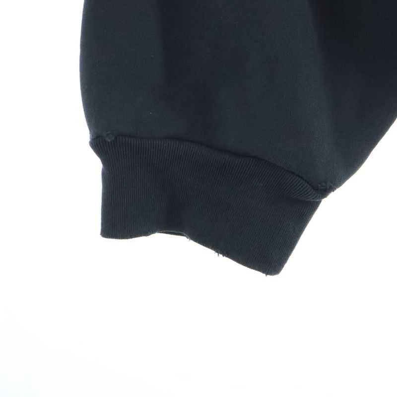 Balenciaga Large Fit Hoodie Printed Pullover Black
