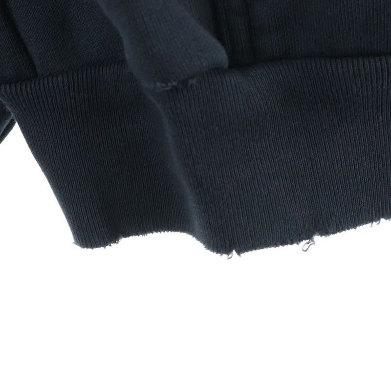 Balenciaga Large Fit Hoodie Printed Pullover Black
