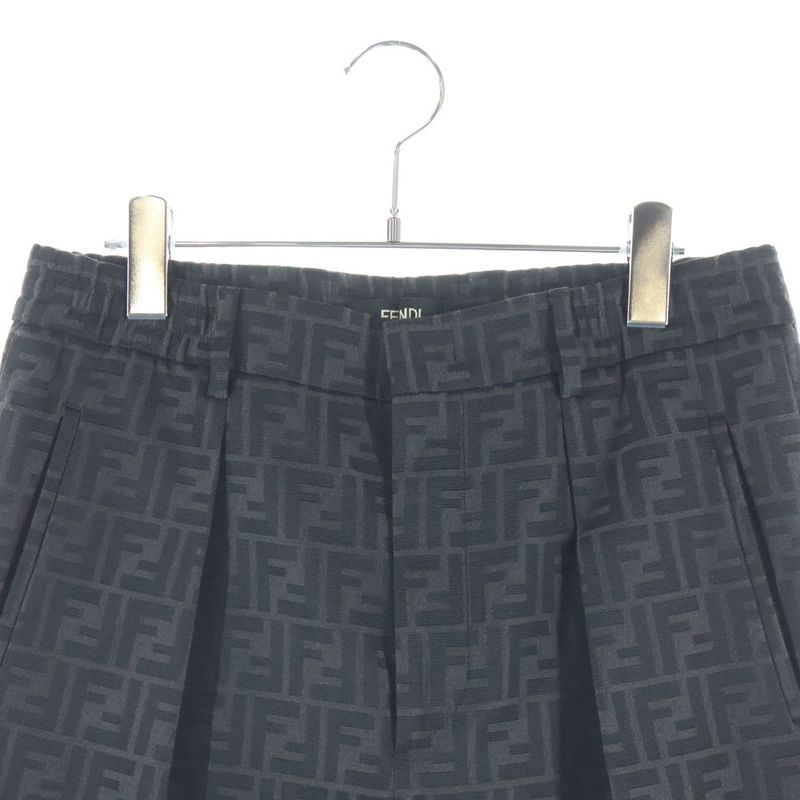 Fendi Zucca Pattern Trousers Pants Brown