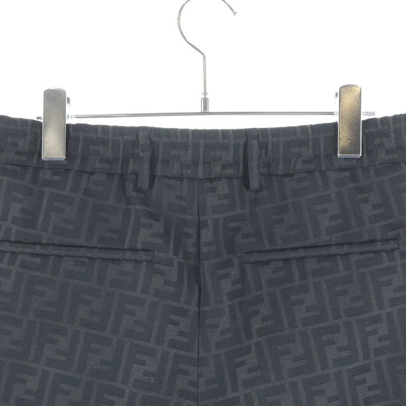 Fendi Zucca Pattern Trousers Pants Brown