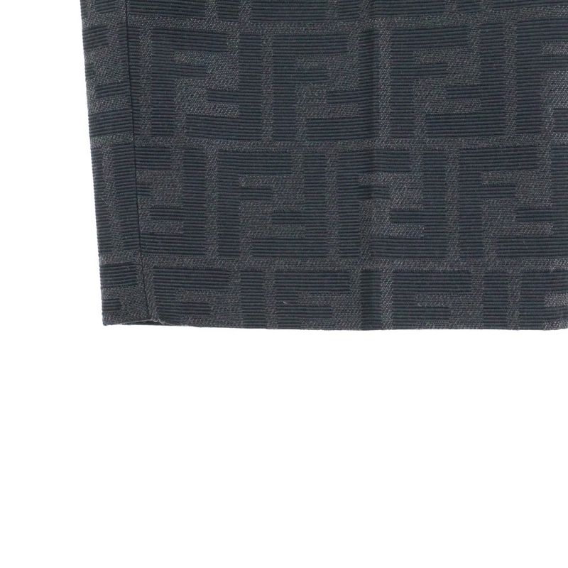Fendi Zucca Pattern Trousers Pants Brown