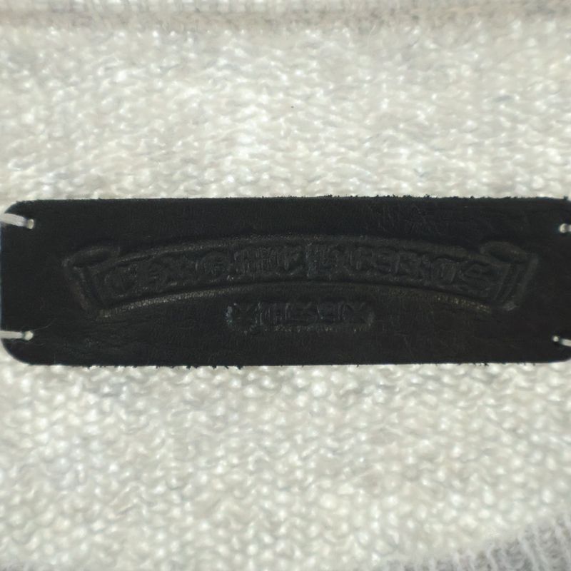 Chrome Hearts Not Arm Logo Embroidery Cashmere Crew Sweater Not Arm Embroidered