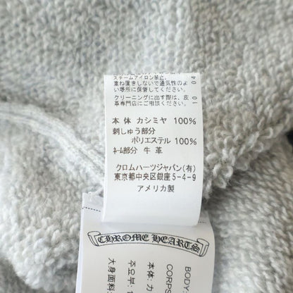 Chrome Hearts Not Arm Logo Embroidery Cashmere Crew Sweater Not Arm Embroidered