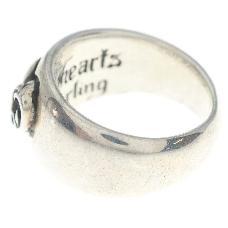 Chrome Hearts Heart in Band Silver Ring