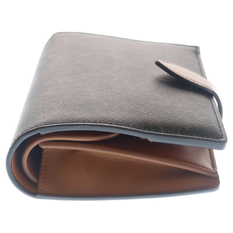 Celine Triomphe Canvas Travel Kit Pouch Brown