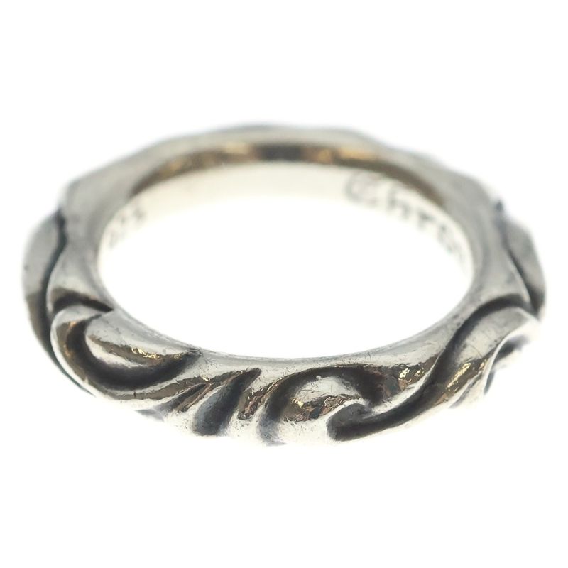 Chrome Hearts Scrl Band Scroll Ring Silver