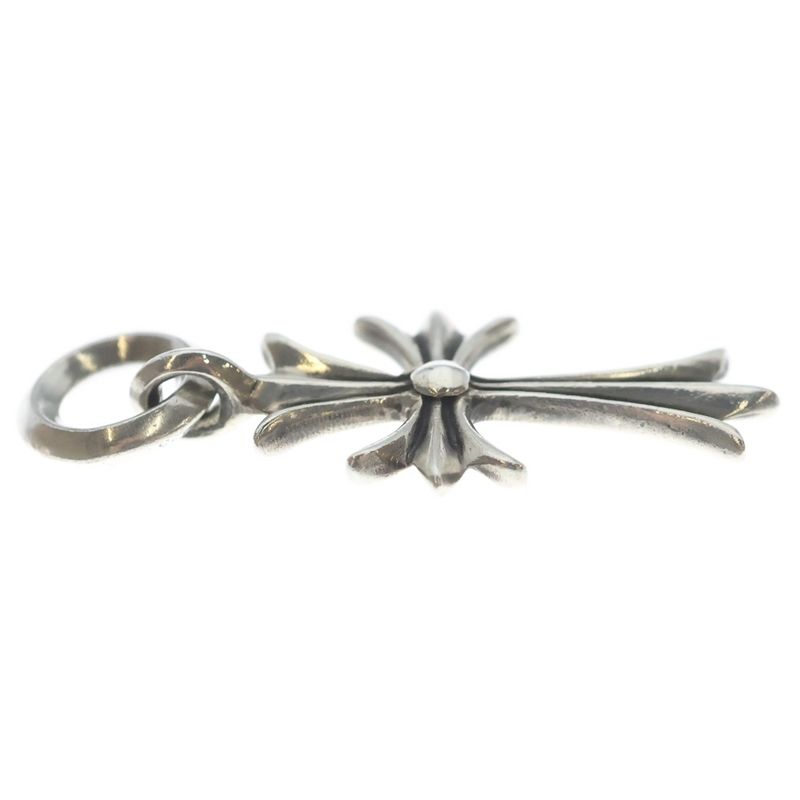 Chrome Hearts Tiny CH Cross Charm Necklace Top Silver