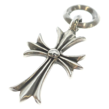 Chrome Hearts Tiny CH Cross Charm Necklace Top Silver