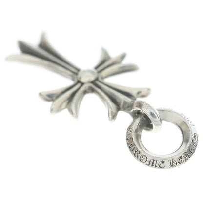 Chrome Hearts Tiny CH Cross Charm Necklace Top Silver
