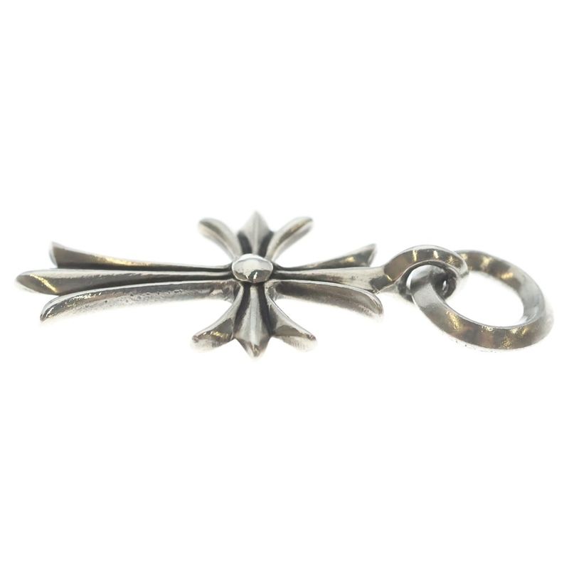 Chrome Hearts Tiny CH Cross Charm Necklace Top Silver
