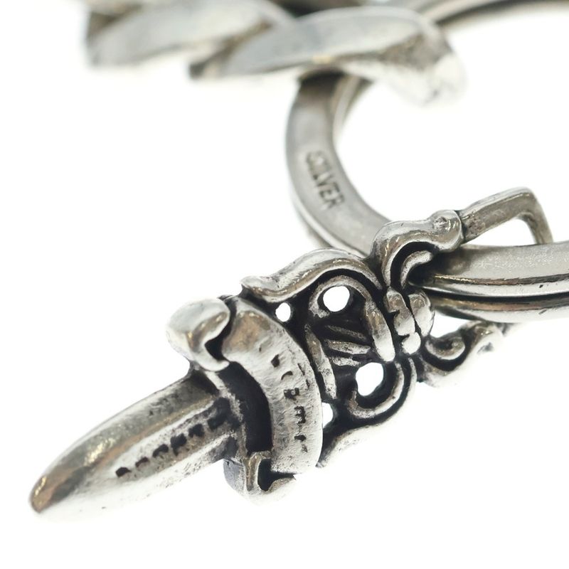 Chrome Hearts Clp Chn Classic-s Short Classic Link Key Chain Silver