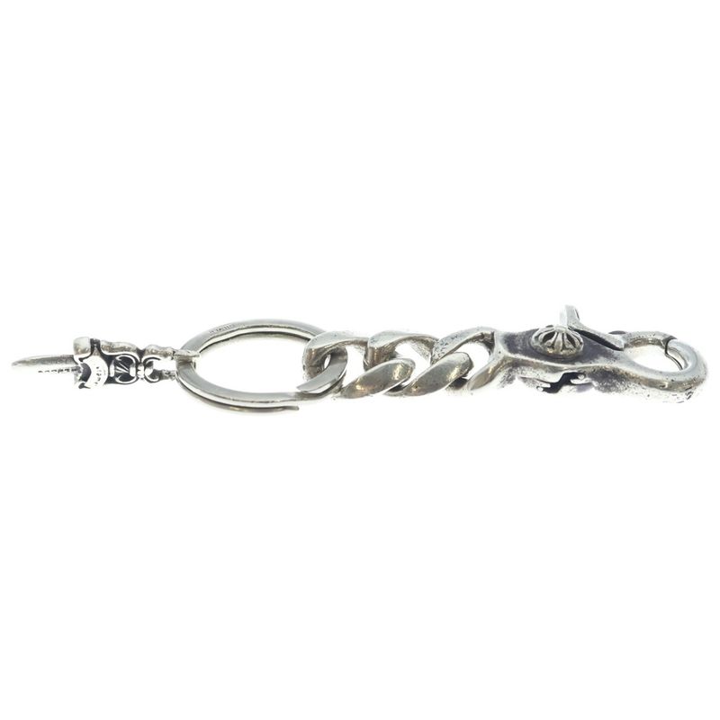 Chrome Hearts Clp Chn Classic-s Short Classic Link Key Chain Silver