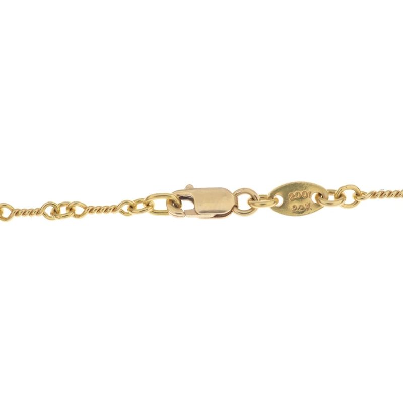 Chrome Hearts 22k Neckchain Twist Chain Necklace Gold