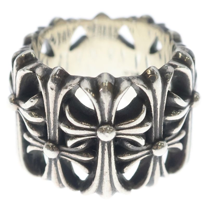 Chrome Hearts Cemetery Cross Ring Silver