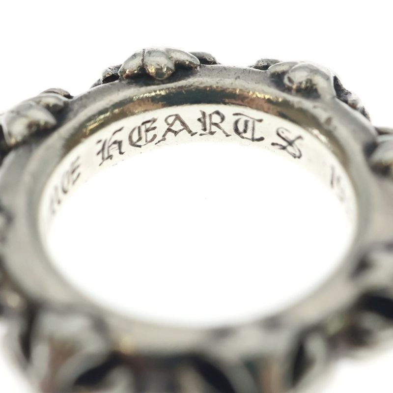 Chrome Hearts Cross Band Ring Silver