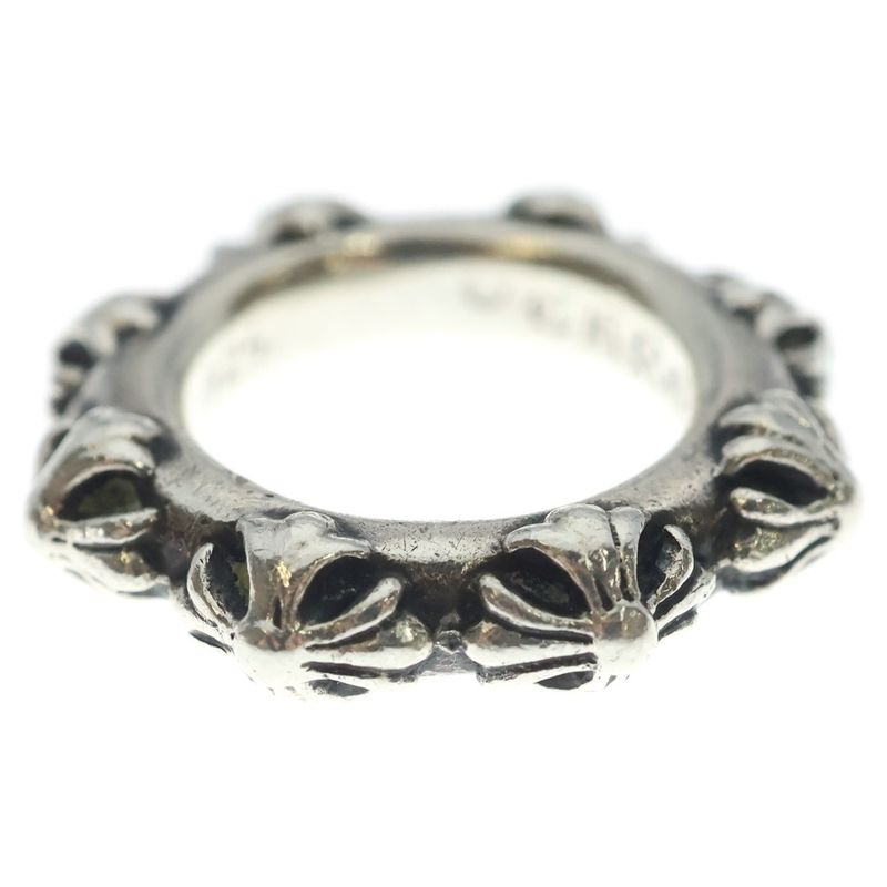 Chrome Hearts Cross Band Ring Silver