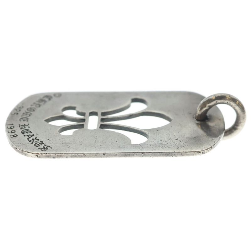 Chrome Hearts D Tag Lrg CO BS Fluer BS Flag Dog Tag Necklace Top