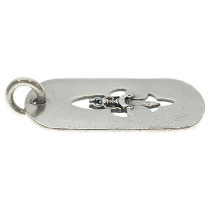 Chrome Hearts D Tag Lrg Fle Dag Fudaga Dog Tag Large Dog Tag Necklace Top Silver