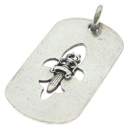 Chrome Hearts D Tag Lrg Fle Dag Fudaga Dog Tag Large Dog Tag Necklace Top Silver