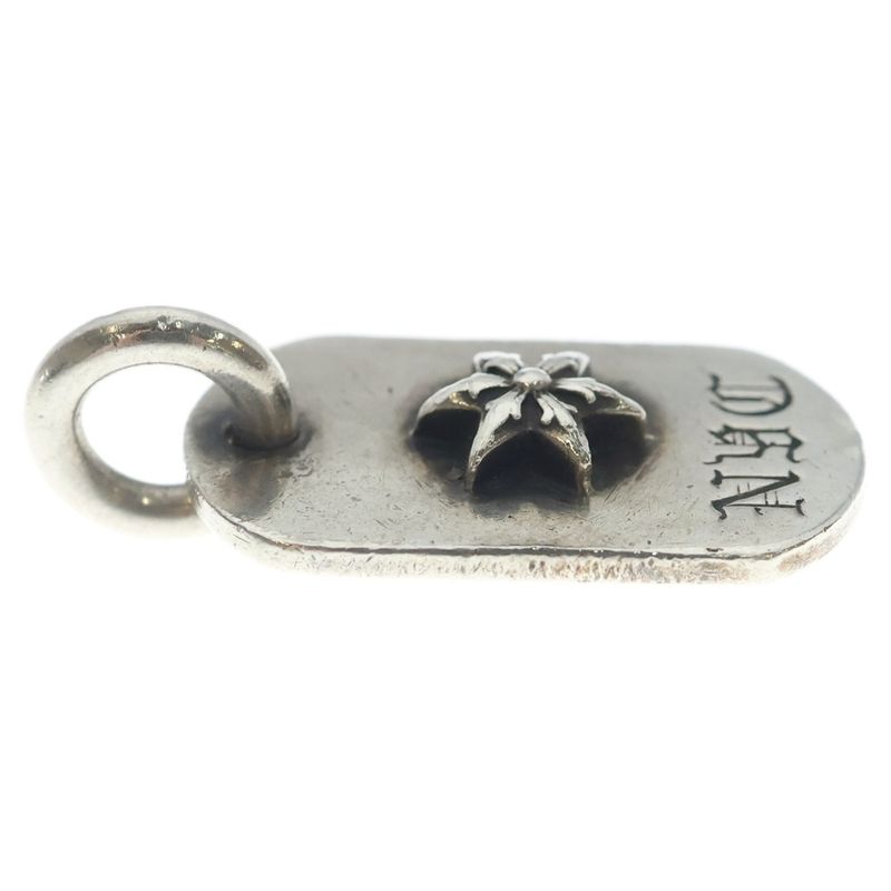 Chrome Hearts Raised Dogtag Dog Tag Nyc Limited Star Charm Silver Necklace Top