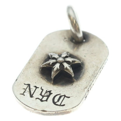 Chrome Hearts Raised Dogtag Dog Tag Nyc Limited Star Charm Silver Necklace Top