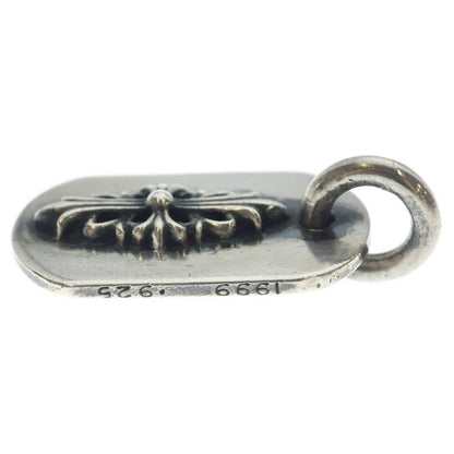 Chrome Hearts Raised Dogtag Dog Tag Charm Silver Necklace Top