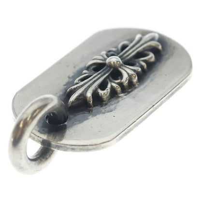 Chrome Hearts Raised Dogtag Dog Tag Charm Silver Necklace Top
