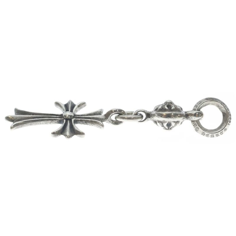 Chrome Hearts Tny CH Crs 1 Ball Tiny CH Cross Charm Pendant Top Silver
