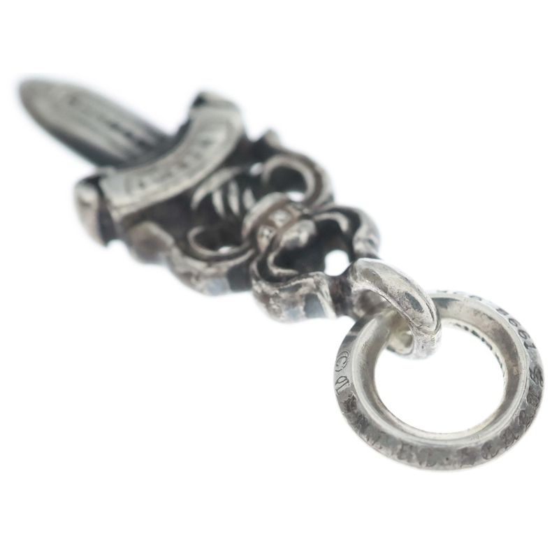 Chrome Hearts 5 Dagger 5 Daga Charm Pendant Top Silver
