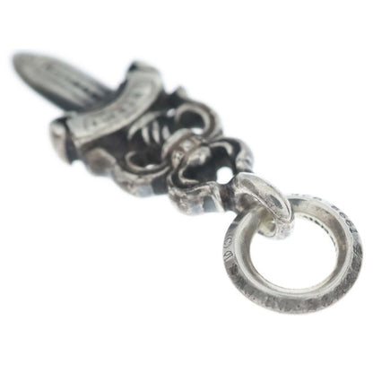 Chrome Hearts 5 Dagger 5 Daga Charm Pendant Top Silver