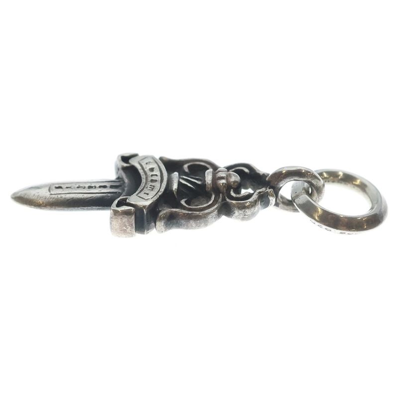 Chrome Hearts 5 Dagger 5 Daga Charm Pendant Top Silver