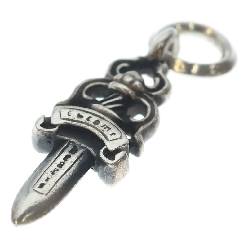Chrome Hearts 5 Dagger 5 Daga Charm Pendant Top Silver